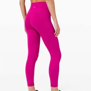 Lululemon Wunder Train High-rise Leggings 28" In Pink